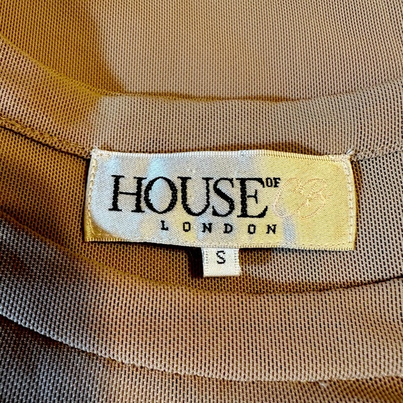 HOUSE OF CB LONDON - Sheer Top, Form Fitting Dress. Lined From Waist Down.Size S - Picture 10 of 11